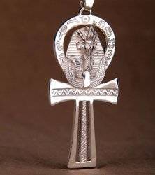 Nilschlüssel Ankh mit Pharao Talisman aus Silber 925